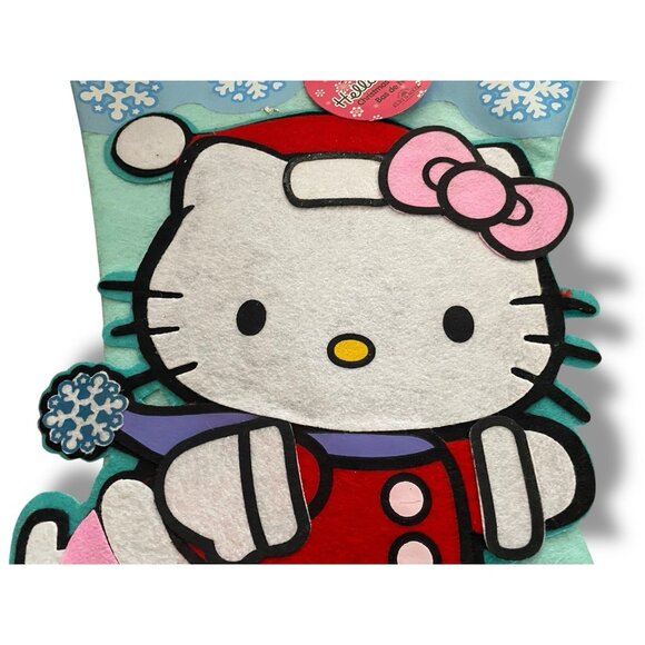 Sanrio Hello Kitty Ice Skating Christmas Stocking W/ Rorry Kurt Adler 2007 16" - Picture 3 of 5